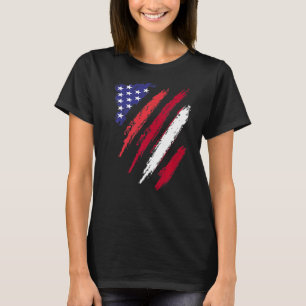 Camiseta Letonia Bandera Americana Groenlandia Estados Unid