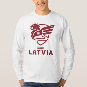 Camiseta Letonia Estado Báltico del Norte de Europa