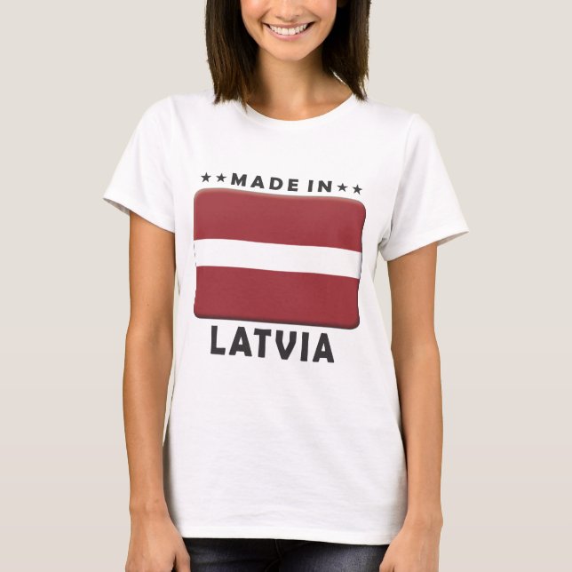 Camiseta Letonia hizo (Anverso)