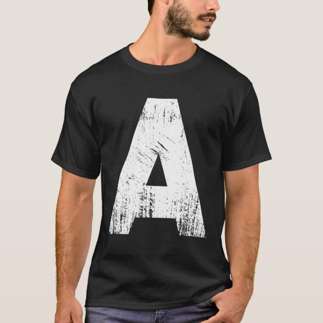 Camiseta Letra A grupo de Chipmunk familiar coincidiendo co (Anverso)