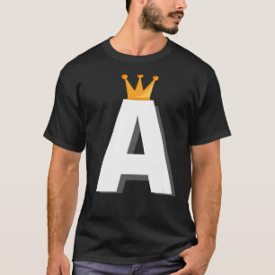 Camiseta Letra a letra alfabeta inicial