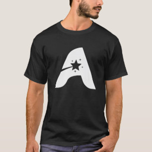 Camiseta Letra a mayúscula Monograma inicial