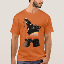Camiseta Letra A monograma de Halloween