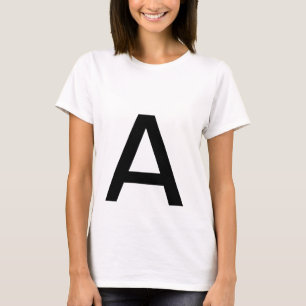 Camiseta letra "A" T-Shirt