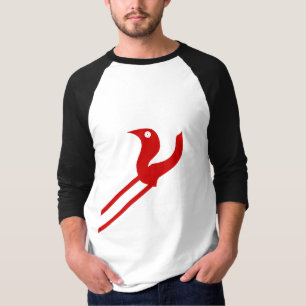 Camiseta Letra abstracta minúscula funda gráfica de fusión