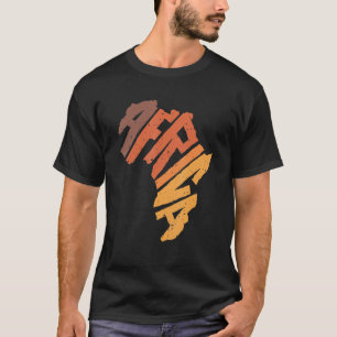 Camiseta Letra africana continental