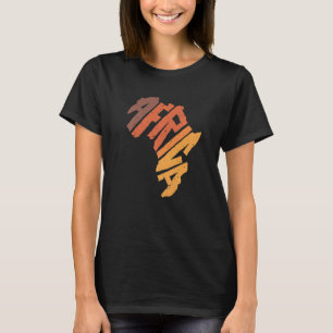 Camiseta Letra africana continental
