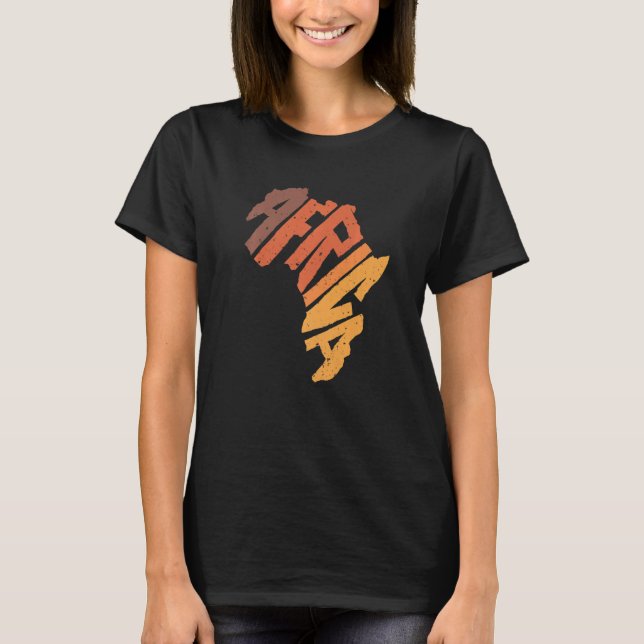 Camiseta Letra africana continental (Anverso)