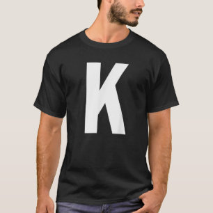 Camiseta Letra alfabeta k Shirt