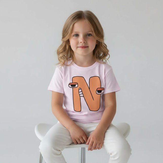 Camiseta Letra alfabeta n (Subido por el creador)