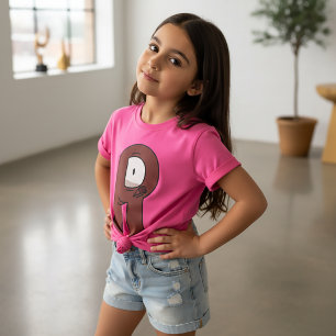 Camiseta Letra alfabeta T-Shirt R