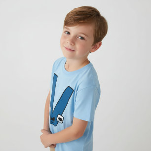 Camiseta Letra alfabeta T-Shirt V