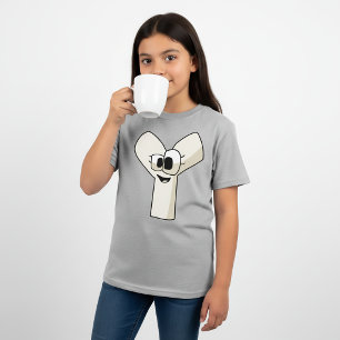 Camiseta Letra alfabeta T-Shirt Y