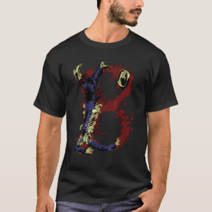 Camiseta Letra alfabeta zombie
