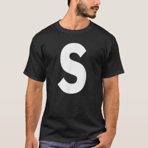 Camiseta Letra alfabética s