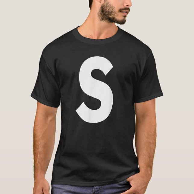 Camiseta Letra alfabética s (Anverso)