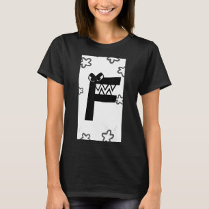 Camiseta Letra Alphabet Lore F Para Coincidencia Alfabética