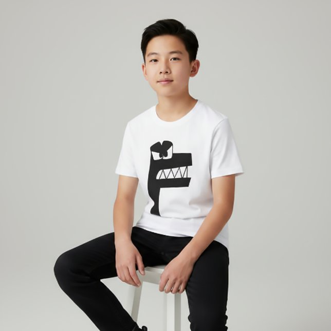 Camiseta Letra alphabet T-Shirt F (Subido por el creador)