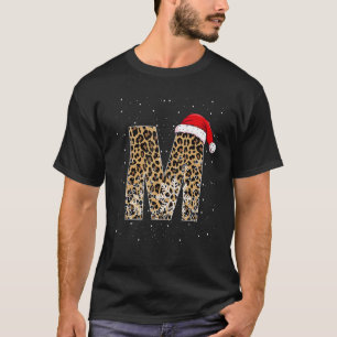 Camiseta Letra alucinante M Nombre inicial Leopardo represe