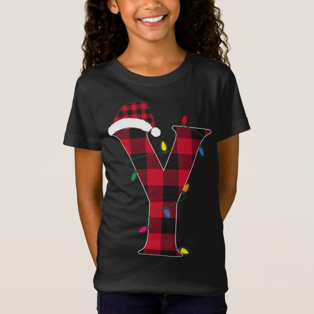 Camiseta Letra alucinante Y nombre inicial búfalo represent (Anverso)