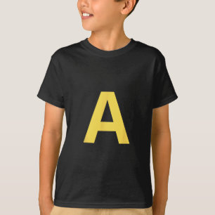 Camiseta Letra amarilla a traje de fiesta de Halloween rojo