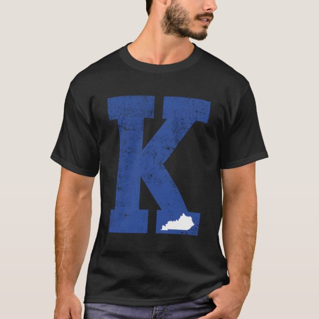 Camiseta Letra azul K Kentucky (Anverso)