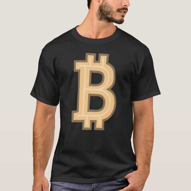 Camiseta Letra B alfabética Moneda de banco (Anverso)