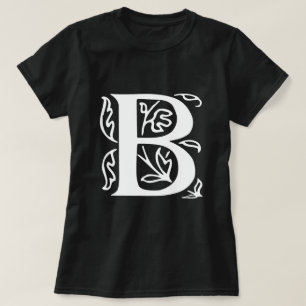 Camiseta Letra B Elegante