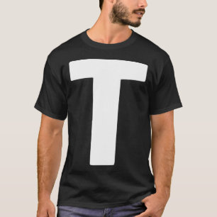 Camiseta Letra blanca grande y negrita