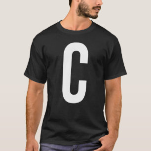 CAMISETA LETRA C ALPHABET MONOGRAM INICIAL
