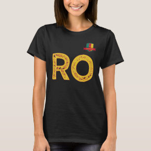 Camiseta Letra camerunesa del grupo de bandera humana R y O