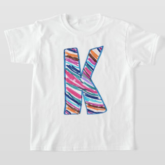 Camiseta Letra colorida K como en Kay