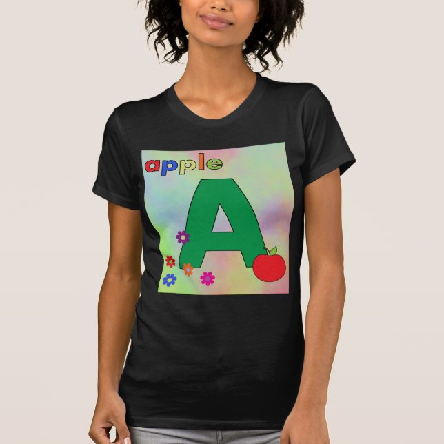 Camiseta Letra de Apple A (Anverso)
