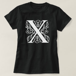 Camiseta Letra de fantasía X