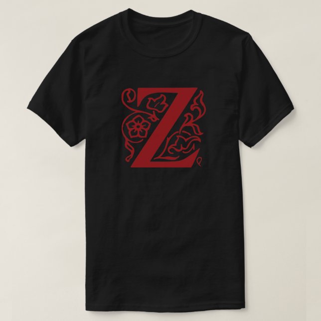 Camiseta Letra de fantasía Z (Diseño del anverso)