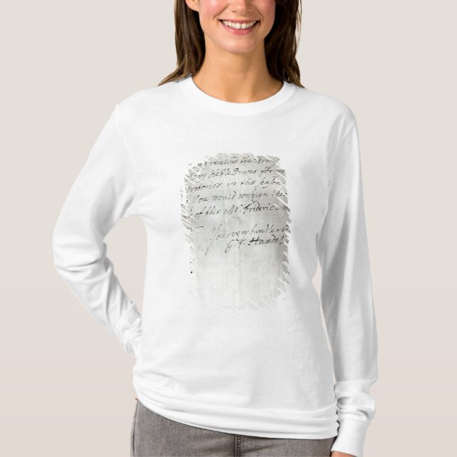 Camiseta Letra de George Frederick Handel (Anverso)