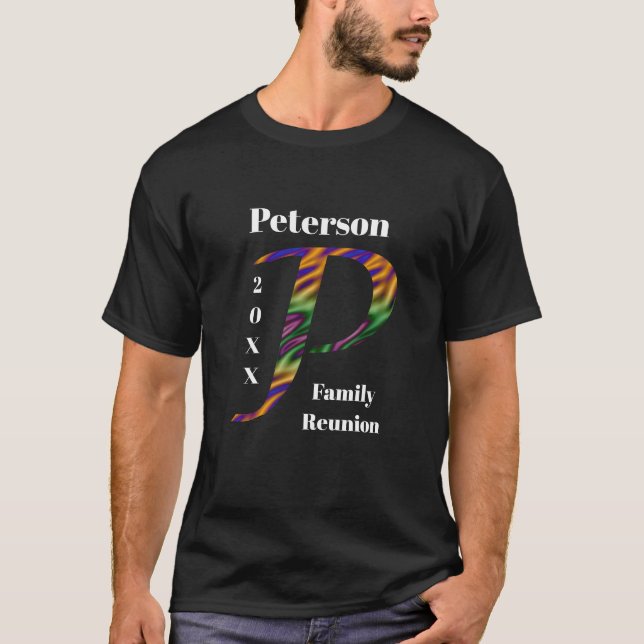 Camiseta Letra de Keepsake para Reunión Familiar P Monogram (Anverso)