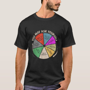 Camiseta Letra de música retro de los 80 Gráfico circular P