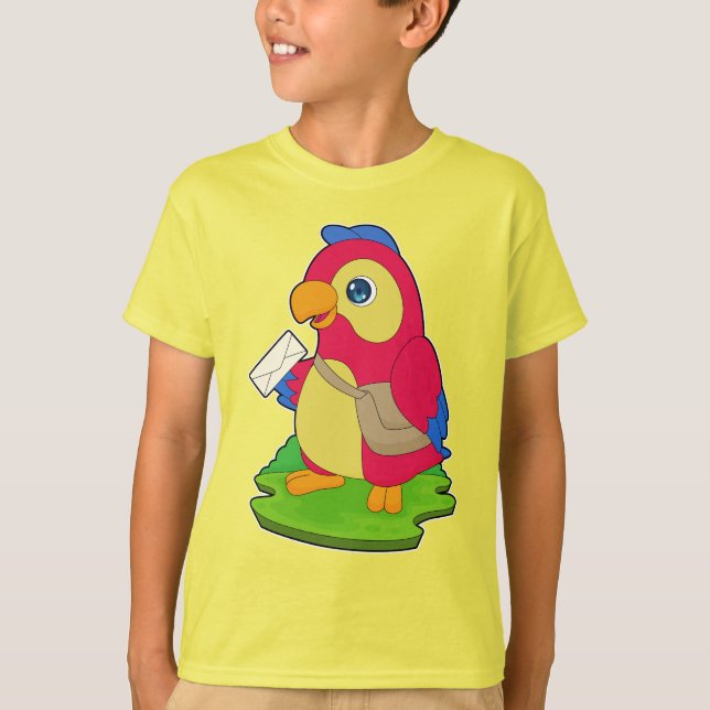 Camiseta Letra de origen de loro (Anverso)