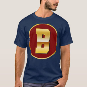 Camiseta Letra de oro B