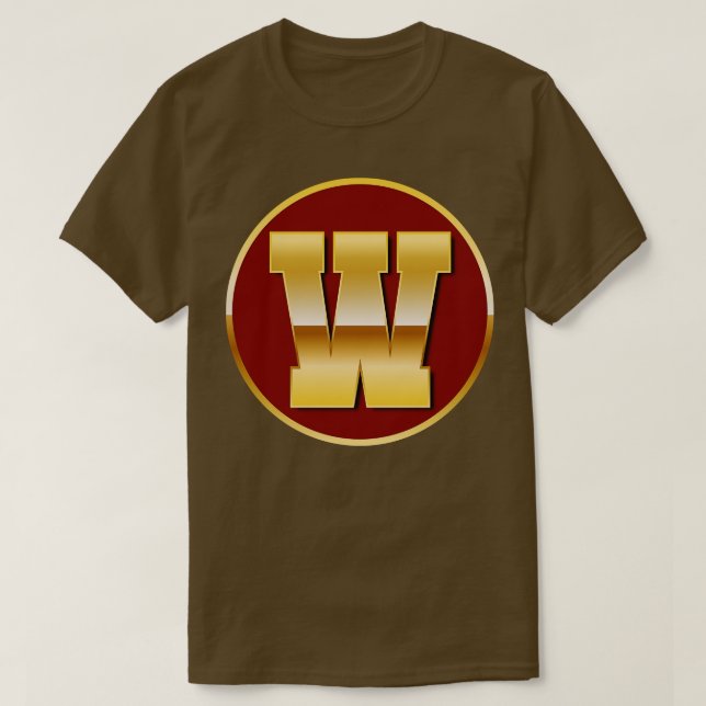 Camiseta Letra de oro W (Diseño del anverso)
