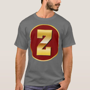 Camiseta Letra de oro Z
