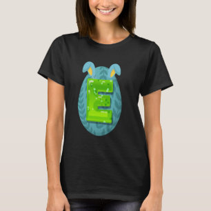 Camiseta Letra de Pascua Abecedario ABCs Aprendizaje Divert