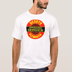 Camiseta letra de servicio DeSoto vintage
