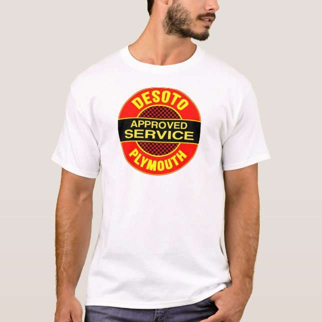 Camiseta letra de servicio DeSoto vintage (Anverso)