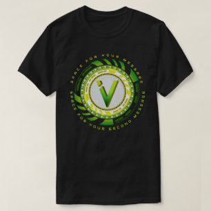 Camiseta Letra de tecnología futurista V Tipografía Texto p