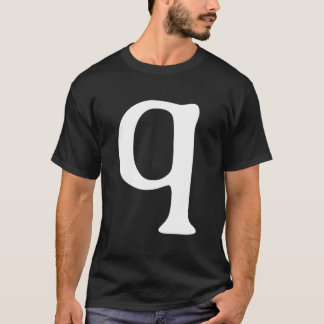 Camiseta Letra del alfabeto Q Q Carnaval de Halloween