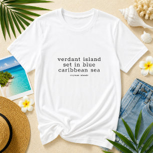 Camiseta Letra del Himno Nacional de las Islas Caimán