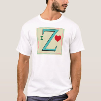 CAMISETA LETRA DEL MONOGRAMA DE Z