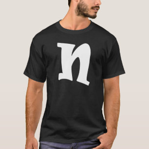 Camiseta Letra divertida alfabeta n profesor de jardín de i